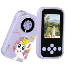 Juguete de teléfono inteligente para niños, regalos para niños y niñas de 3 a 10+ años, juguetes para Navidad y cumpleaños, teléfono de juguete con pantalla de 2.4", cámara dual, juegos, reloj despertador, luces intermitentes y reproductor de música