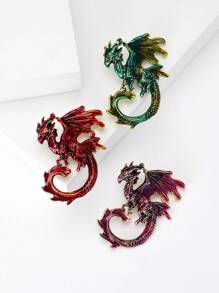 Broches de dragón volador esmaltados de moda para mujeres, pines de animales unisex, disponibles en varios colores, accesorios para oficina, fiesta y regalos