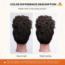 Puff Drawstring Ponytail Extension,Premium Short Synthetic Puff Ponytail For Natural Hair, Clip On Kinky Drawstring Curly Ponytail Bun Essential For Halloween, Christmas, And Parties.