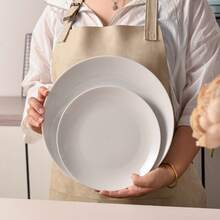 MALACASA 24 Pieces Plates And Bowls Sets, Modern Porcelain Dinnerware Set, Ceramic Dishware Dishes White Kitchen Dinner Dining Ware Set Microwave And Dishwasher Safe - For 6 People - White - View 8