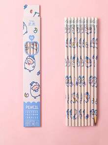 1pc/Box Cute Cartoon HB Pencils, Colored Pencils Writing Stationery Supplies - Multicolor - View 9