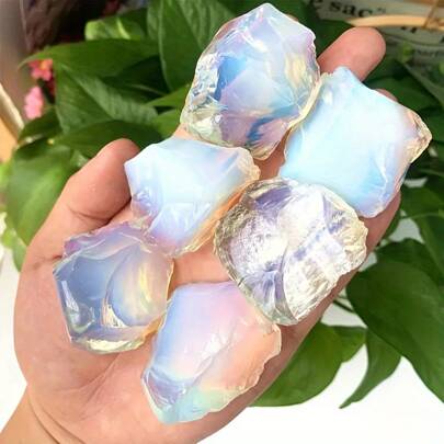 QYDCX 1pc Large Natural Agate Geode Crystal Raw Stone, Mineral Specimen Gemstone Crystal, Suitable For Chakra Balancing, Energy Healing, Blessing, Aquarium/Home Fish Tank Decor, Potted Plant Ornament