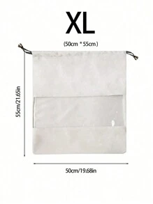 1 Stück Wildleder Staubbeutel, S/M/L/XL/XXL transparente Aufbewahrungstasche, Luxus Handtasche Schutztasche mit Kordelzugverschluss für Damen, transparent, atmungsaktiv, feuchtigkeitsabweisend, vollständig verschlossen Luxus Kordelzugbeutel, Unterwäsche Aufbewahrungstasche - Verschiedenfarbig - Übersicht 9