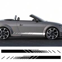 Car Side Door Sticker Stripes Exterior Vinyl Film Decor Decals Trims Auto Tuning Accessories For Audi TT 8N MK1 MK2 8J Coupe MK3 8S Roadster TFSI