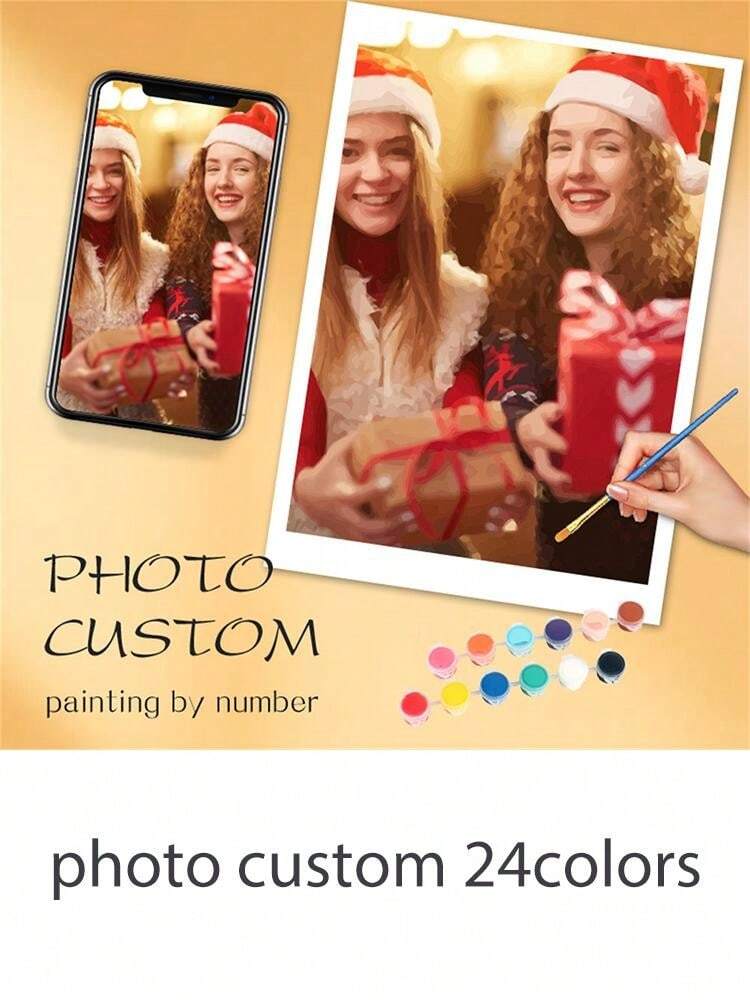[Customized] 1pc Large Size Painting By Number Christmas Customized ...