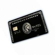 Sticker Para Tarjeta de amex Black centurion para Debito, credito o transporte alta calidad - Negro - Ver 1