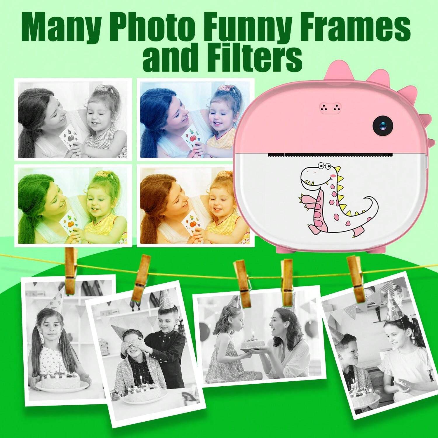 Instant Print Camera For Kids, Christmas Birthday Gifts Girls Boys Age