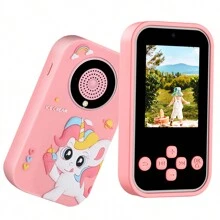 Juguete de teléfono inteligente para niños, regalos para niños y niñas de 3 a 10+ años, juguetes para Navidad y cumpleaños, teléfono de juguete con pantalla de 2.4", cámara dual, juegos, reloj despertador, luces intermitentes y reproductor de música