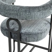 COOLMORE Bar Stools Set Of 2, Modern Bar Stool With Back, Black Metal Frames, Upholstered Bar Stools For Kitchen Island, Pub, Club (Dark Brown PU)