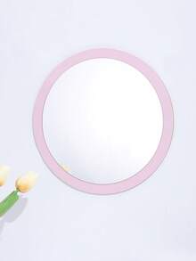 1 件可爱简约彩色小梳妆镜，便携式化妆镜，幼儿园、办公室、女孩卧室、宿舍装饰镜 - 木制框架，亚克力镜面玻璃，防变形、防摔、高清 - 多色 - 查看 28