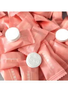 50 pièces Serviette de visage comprimée à usage unique, lingettes démaquillantes portatives pour le voyage