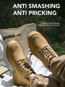 Zapatos de seguridad impermeables para hombre, zapatillas de trabajo, botas industriales resistentes a la perforación con puntera de acero indestructible y protección