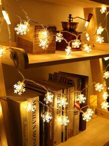 1 件 59/118/236 英寸雪花灯串、圣诞装饰、冬季、雪花、暖光、电池供电（不含电池）、仙女灯、适用于房间装饰、庭院、家庭、派对、节日、婚礼、路径、生日、国家、节日、季节性装饰、新年、春节、场景装饰、婚礼、情人节、卧室、家居装饰、露营、户外花园庭院装饰、圣诞树装饰、圣诞节、感恩节、婚礼圣诞节装饰圣诞节装饰圣诞树礼物装饰感恩节婚礼家居装饰家居装饰秋季装饰生日装饰礼品派对用品室内室外花园节日装饰万圣节装饰墙壁装饰万圣节装饰品 - 暖白光 - 查看 6