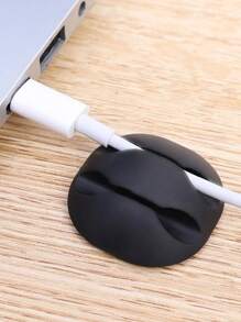 3Pcs Silicone Cable Clips Multi-Purpose Data Cable Charge Cord Organizer Clamp Car Home Office Desk Self-Adhesive Cord Wire Holders