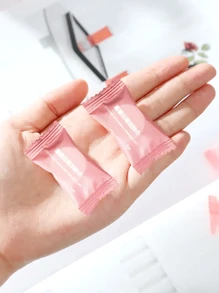 50 pièces Serviette de visage comprimée à usage unique, lingettes démaquillantes portatives pour le voyage