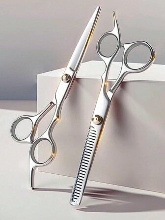 1pc Hairdressing Scissors, Professional Hair Cutting Scissors, With Hair Thinning Scissors, Blending Scissors, Hair Salon Scissors, Can Be Used For Men, Women, And Pet Hair Cutting Beard Trimming, Styling And Beauty, Suitable For Men, Women, Children, Pets, Family Salons, Sharp, Adjustable, Humanized Design Hairdressing Scissors, Suitable For Personal Use And Hairstylists, Hair Tools, Hair Products And Accessories For Barber Salon Beauty Travel Essentials,Back To School,Travel Holiday Essentials,Hair Accessories For Women,Slick Back Brush,Barber Accessories,Hair Dryer,Hair,Barber,Hair Tools,Hair Products,Hair Accessories,Edge Brush,Barber Accessories,Travel,Hair Dryer,Hair Stuff,Hair Spray,Hair Accessories,Curly Hair Products,Hairdressing Equipment,Accessories,Hair Cutting Scissors,Christmas,Barbershop,Barber Accessories, Hair Accessories, Hairdressing,Travel Essentials,Hairstyle,Hairdressing