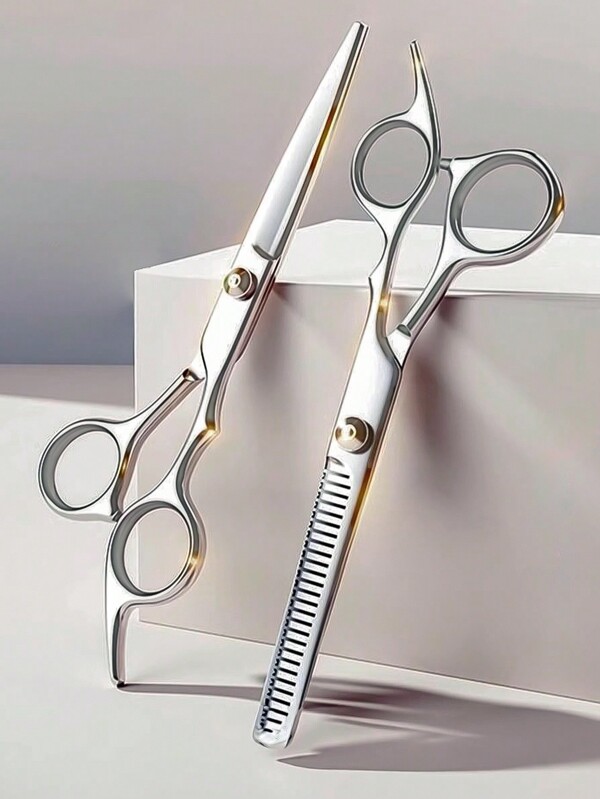 1pc Hairdressing Scissors, Professional Hair Cutting Scissors, With Hair Thinning Scissors, Blending Scissors, Hair Salon Scissors, Can Be Used For Men, Women, And Pet Hair Cutting Beard Trimming, Styling And Beauty, Suitable For Men, Women, Children, Pets, Family Salons, Sharp, Adjustable, Humanized Design Hairdressing Scissors, Suitable For Personal Use And Hairstylists, Hair Tools, Hair Products And Accessories For Barber Salon Beauty Travel Essentials,Back To School,Travel Holiday Essentials,Hair Accessories For Women,Slick Back Brush,Barber Accessories,Hair Dryer,Hair,Barber,Hair Tools,Hair Products,Hair Accessories,Edge Brush,Barber Accessories,Travel,Hair Dryer,Hair Stuff,Hair Spray,Hair Accessories,Curly Hair Products,Hairdressing Equipment,Accessories,Hair Cutting Scissors,Christmas,Barbershop,Barber Accessories, Hair Accessories, Hairdressing,Travel Essentials,Hairstyle,Hairdressing