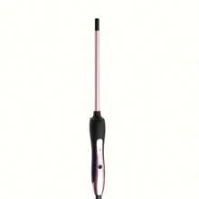 1 pieza Rizador de pelo fino de 3/8", rizador cerámico adecuado para cabello corto y largo, temperatura ajustable, apagado automático, 9mm color oro rosa, regalo de vacaciones barberia - Tipo de Enchufe A USA (110-127V) - Ver 4