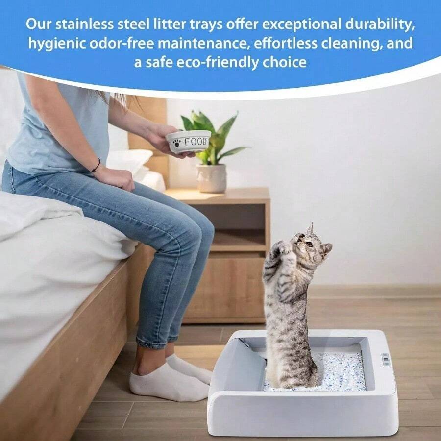 Stainless Steel Reusable Trash Tray Compatible With Petsafe Scoopless