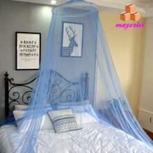 Mosquitera de malla con cúpula grande, mosquitera colgante para cama, tienda de campaña, repelente de insectos, protección para el hogar, dosel para cama, envío directo - Multicolor - Ver 9