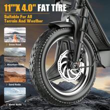 Electric Scooter For Adults - 20mph Speed, 500W Peak Power 30Miles Long Range, Comfortable Seat, Dual Disc Brakes, And Portable Design For Commuter, Travel, And Urban Cruising - Black - View 6