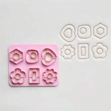 Geometric Hollow Earring DIY Mold, Soft Clay Earring Mold, Personalized Earring Gift