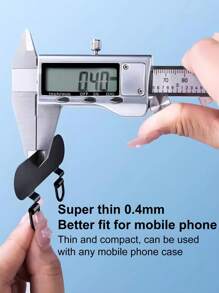 手机挂绳不锈钢夹双耳金属垫片挂绳固定细背带防丢结牢固连接件 - 彩色 - 查看 4