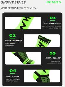 5 Paar / 1 Paar Unisex Professionelle, atmungsaktive Mesh Kompressions Socken für Sport, Radfahren, Laufen, Wandern, Alltag in Knöchellänge