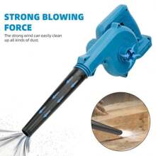 2-In-1 Cordless Vacuum Cleaner And Blower - Electric With 2 21v Batteries Dual Voltage Air Blower Durable And Durable - 藍色 - 查看 2