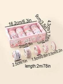 20捲復古花卉和植物印花和紙膠帶套裝，創意手工藝術黏貼帶，時尚裝飾材料日記帶，學生文具和禮品包裝用品，附帶分配盒