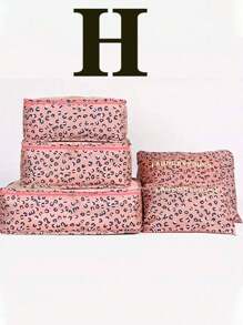 6pcs Set Portable Travel Organizer Bag, Waterproof Makeup Pouch, Multi-Function Sanitary Napkin Holder, Modern Minimalist Storage Bag, Foldable Separate Layer Handbag, Shoe Organizer Bag, Casual Breathable Shoulder Bag, Cube Data Bag, Simplistic Solid Color Briefcase, Mesh Ventilate Yoga Bag, Large Capacity Sports Bag, Packing Cubes, Luggage Bags, Space Saving, Classify & Organize, Suitable For Cosmetics & Toiletries,Boho Vibes