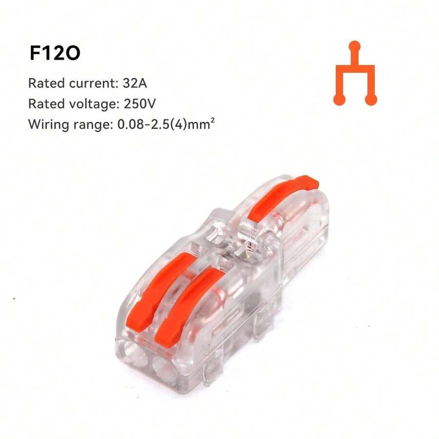 10 Pcs Mini Quick Wire Cable Connectors Universal Compact Spring