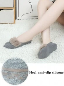1/3 đôi tất lông cừu nông, thoải mái và thoáng khí, dùng cho mọi mùa - Nhiều màu - Xem 4