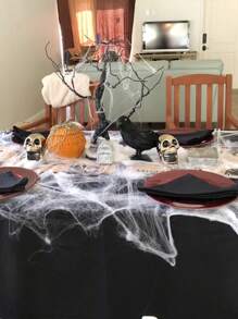 1/3/5/10Pcs Halloween Decorations Artificial Spider Web Super Stretch Cobwebs With Fake Spiders Scary Party Scene Decor Horror House Props Fall Autumn,Christmas