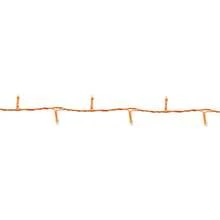 Serie de luces LED Navideña Halloween 100 focos Led Luz Naranja 8 Funciones 6 metros Cable Naranja - Tipo de Enchufe A USA (110-127V) - Ver 4