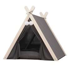 1 pièce Tente-lit de compagnie 4 saisons détachable et lavable pour chats et chiens, offrant un sommeil confortable