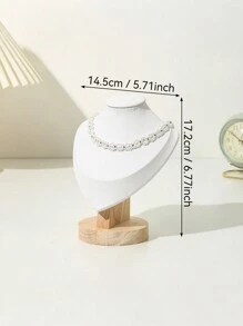 木制人体半身珠宝展示架，项链架，珠宝展示架，台面珠宝展示架 - 多色 - 查看 10