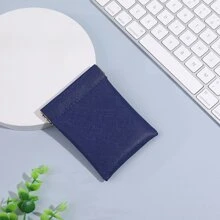 复古框架金属扣钱包 - 多功能迷你钱包，可装无线耳机、钥匙、硬币和卡片，男女通用迷你收纳包 - 彩色 - 查看 15