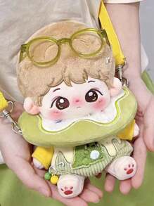 20cm Doll Clothes Set For Male & Female Dolls,  Animal Series Overalls (Doll Not Included)