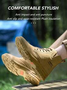 Zapatos de seguridad impermeables para hombre, zapatillas de trabajo, botas industriales resistentes a la perforación con puntera de acero indestructible y protección