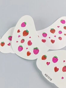 2 tờ hình xăm mặt trái cây hình dán chống thấm nước hình xăm tạm thời hình dán tàn nhang hình xăm mặt dễ thương ngọt ngào cho tiệc làm đẹp lễ hội nghệ thuật cơ thể trang trí trang điểm - Nhiều màu - Xem 5