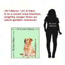 1 件圣诞主题数码印花法兰绒毯子，带有圣诞树、圣诞老人、房子、糖果、心形图案，柔软舒适，适合居家、旅行、办公室午睡，最佳礼物 - 彩色 - 查看 7