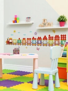 1 Bộ số, tàu hỏa, mặt trời, đám mây, bướm dán tường cho phòng khách, trang trí phòng ngủ, nhãn dán, nhãn dán tường, nhãn dán vinyl để trang trí nhà cửa, vật dụng trang trí mùa xuân làm mới ngôi nhà của bạn, nhãn dán trang trí Rama quà tặng sinh nhật tốt nghiệp - Nhiều màu - Xem 9