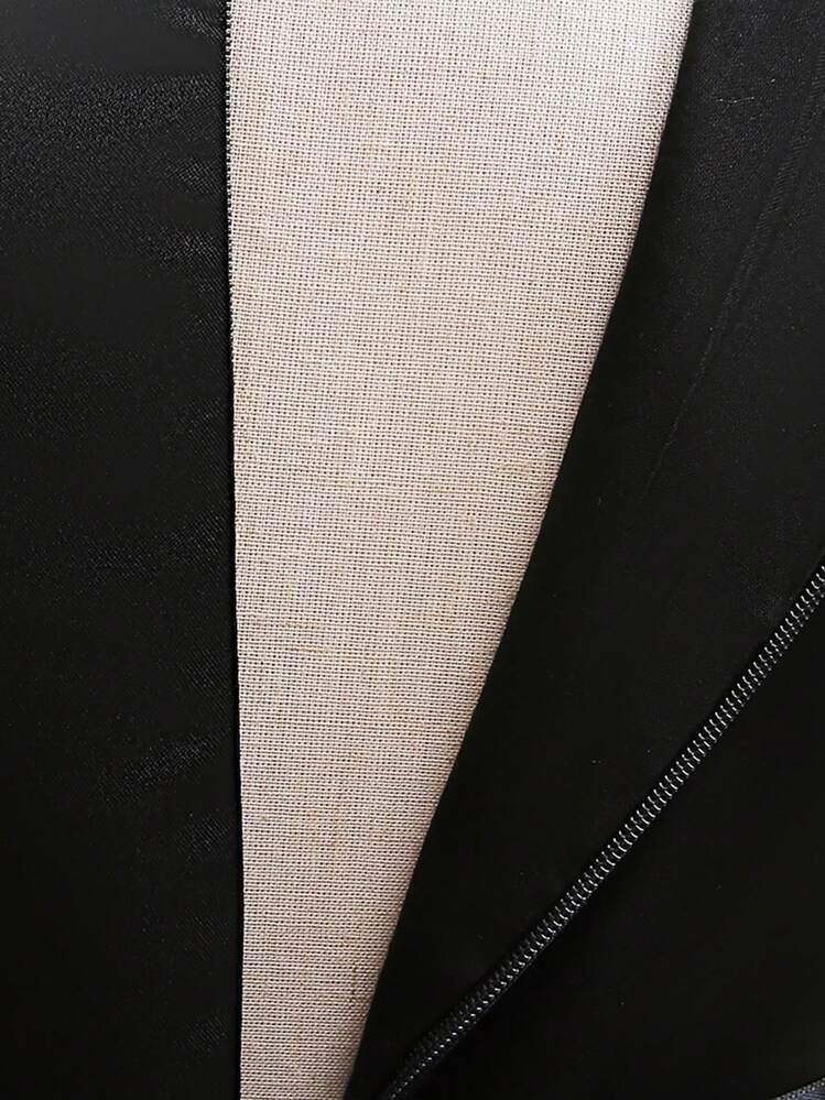 Young Girls Patterned Satin Dress For Halloween Party, Comes With Bag (Excluding Headband), Random Pattern Direction - Multicolor - View 11