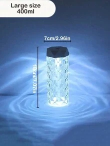 1 đèn ngủ tạo độ ẩm pha lê - Ánh sáng xung quanh dịu nhẹ và êm dịu, máy lọc không khí mini, có thể sử dụng làm đèn ngủ USB, đèn bàn, đèn tạo không khí pha lê. Thích hợp cho gia đình, phòng ngủ, văn phòng và các dịp lễ. - trắng - Xem 10