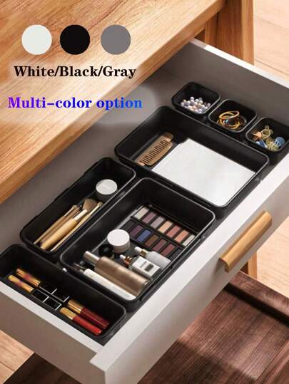 8 件装多功能文具收纳盒 - 大容量收纳盒，防水化妆盒，化妆品收纳盒，桌面收纳盒，办公用品收纳和组织，自由组合小物品收纳盒，厨房收纳盒，创意多用途塑料收纳盒，餐具收纳盒，化妆品收纳盒，桌面收纳盒，办公用品收纳和组织，自由组合小物品收纳盒，厨房，卧室，办公室，家居必备万圣节装饰、房间装饰、圣诞装饰、万圣节、万圣节装饰、圣诞节、万圣节装饰、圣诞装饰、秋季装饰、圣诞装饰、收纳、收纳