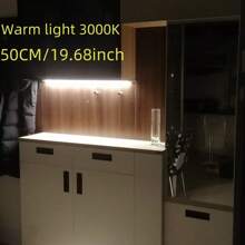 1 件 LED 橱柜下照明，7.87/11.8/15.7/19.68 英寸 LED 灯带，白色 6000K 暖白色 3000K USB LED 灯，小型薄型 LED 柜台照明，适用于厨房/房间/书架/桌子/展示柜 - 5V USB款 - 查看 15