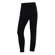 Under Armour運動長褲女 跑步健身訓練寬鬆舒適透氣休閒褲子 - 黑色/白 - 查看 1