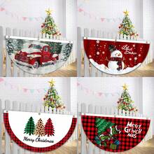 1個聖誕裝飾卡通聖誕老人花園旗,雙面印刷室外院子氛圍裝飾,數字印刷粗麻布橫幅 - 彩色 - 查看 1