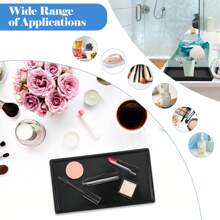 Khay đựng đồ trang điểm phòng tắm, Khay đựng xà phòng mini, Khay đựng nước hoa bằng gốm, Khay hình chữ nhật đựng đồ trang sức và nến, Đĩa đựng xà phòng, Hộp đựng đồ phòng tắm, Bồn rửa nhà bếp, Khay hẹp, Khay đựng đồ đa chức năng - Nhiều màu - Xem 6